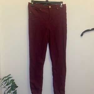 Body by us  Burgundy jeggings